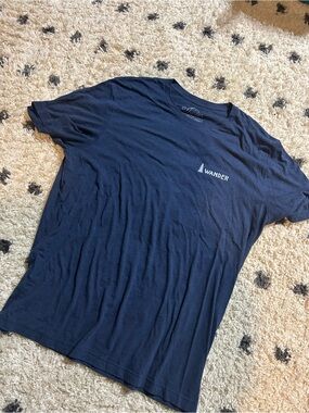 Wander Men’s Navy Short Sleeve Logo Tee